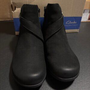 Clarks Water Repellent Leather Boots